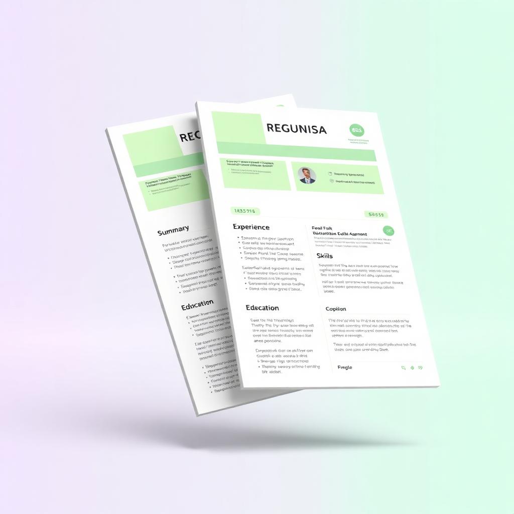 Resume mockup